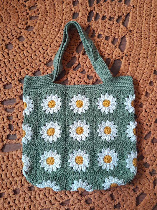 Daisy Shoulder Bag in Moss Green