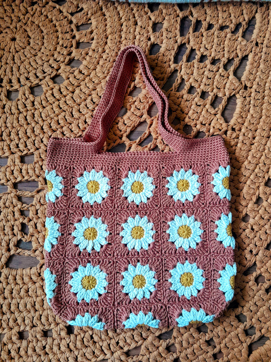 Daisy Shoulder Bag in Rust Orange