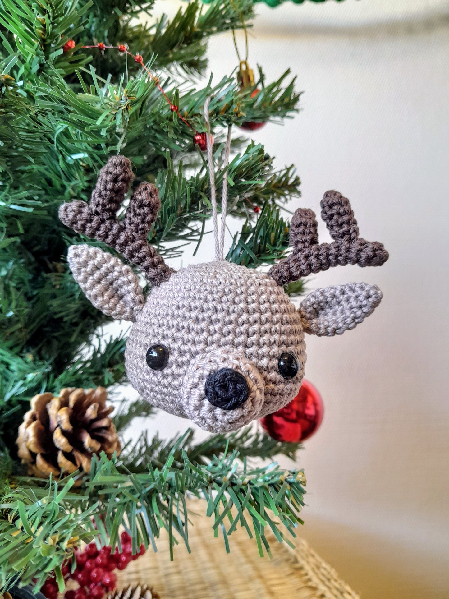 Crochet Reindeer 🦌 Christmas ornament