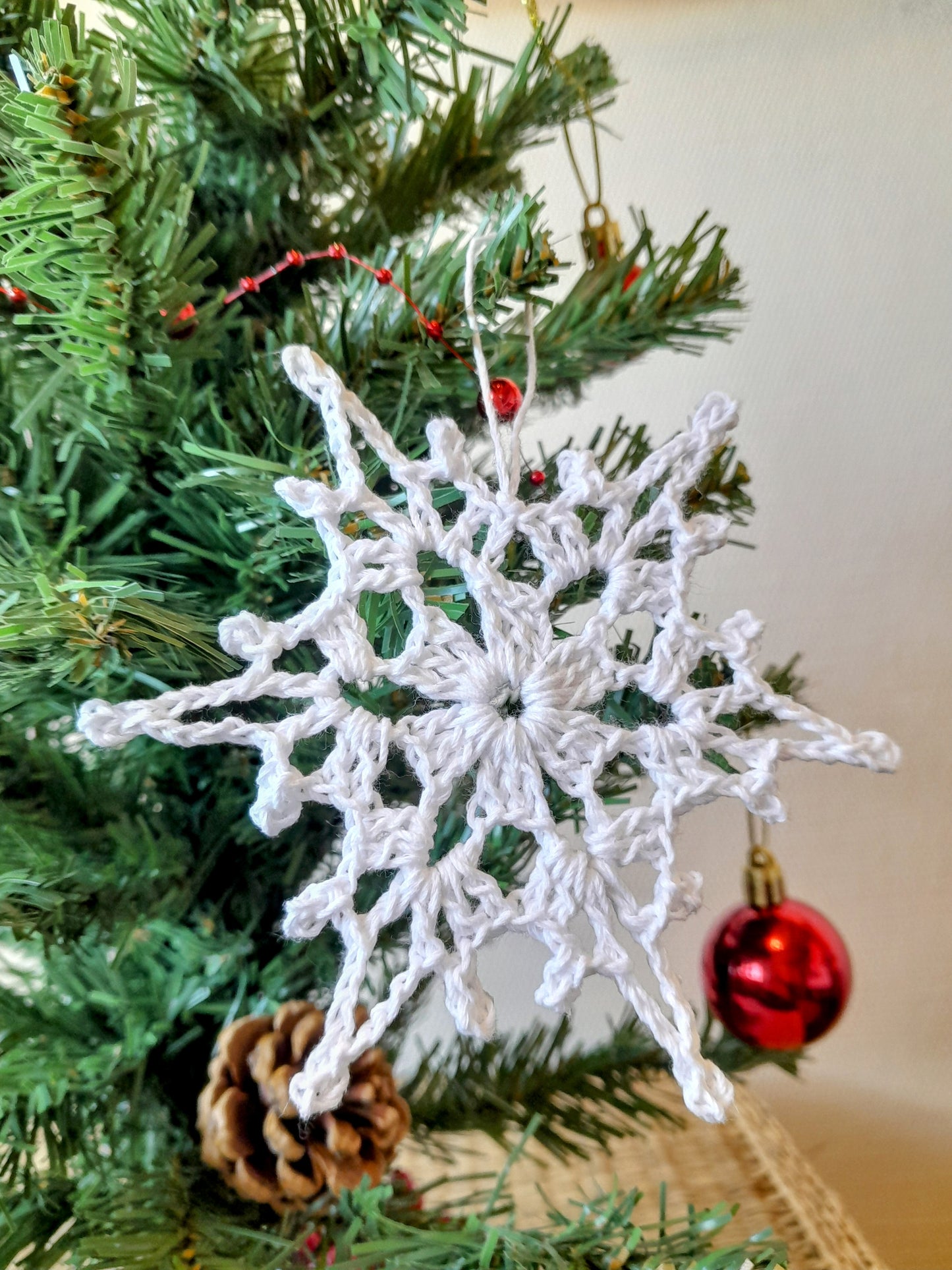 Crochet Snowflake ❄️ Christmas Ornament