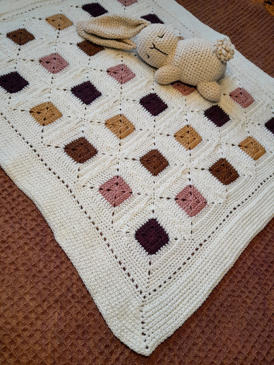 ▫️Little Squares Baby Blanket ▫️