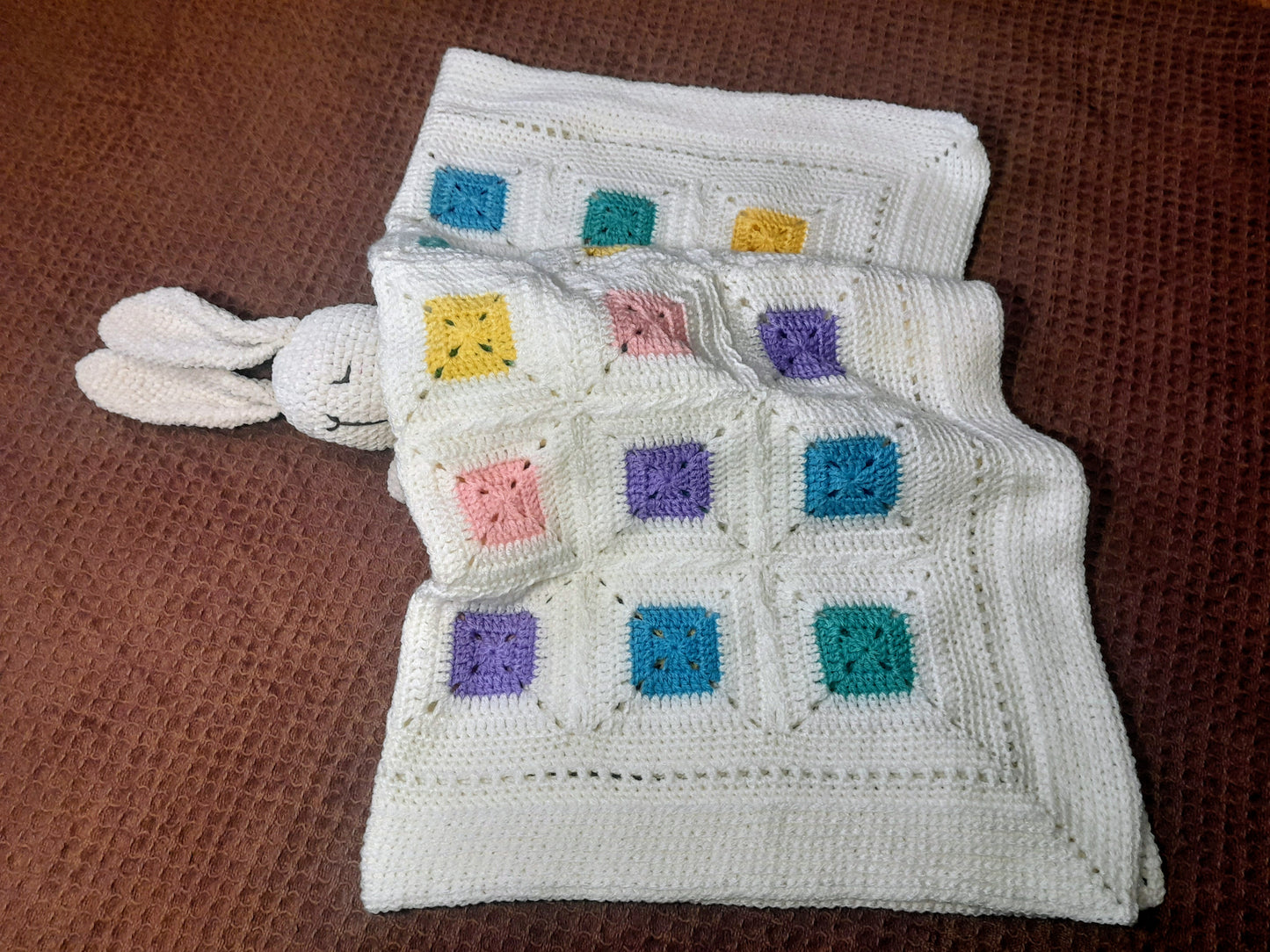 Pastel 🧁 Little Squares Baby Blanket▫️