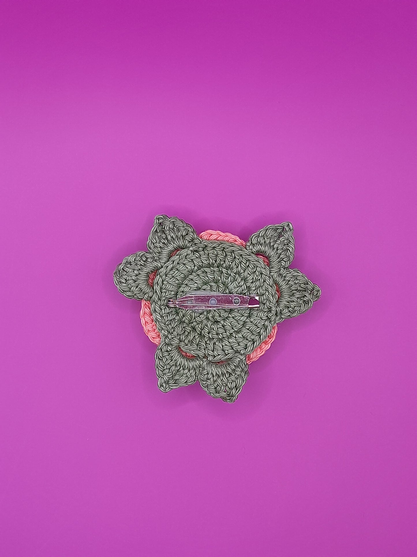 Crochet Flower Brooch