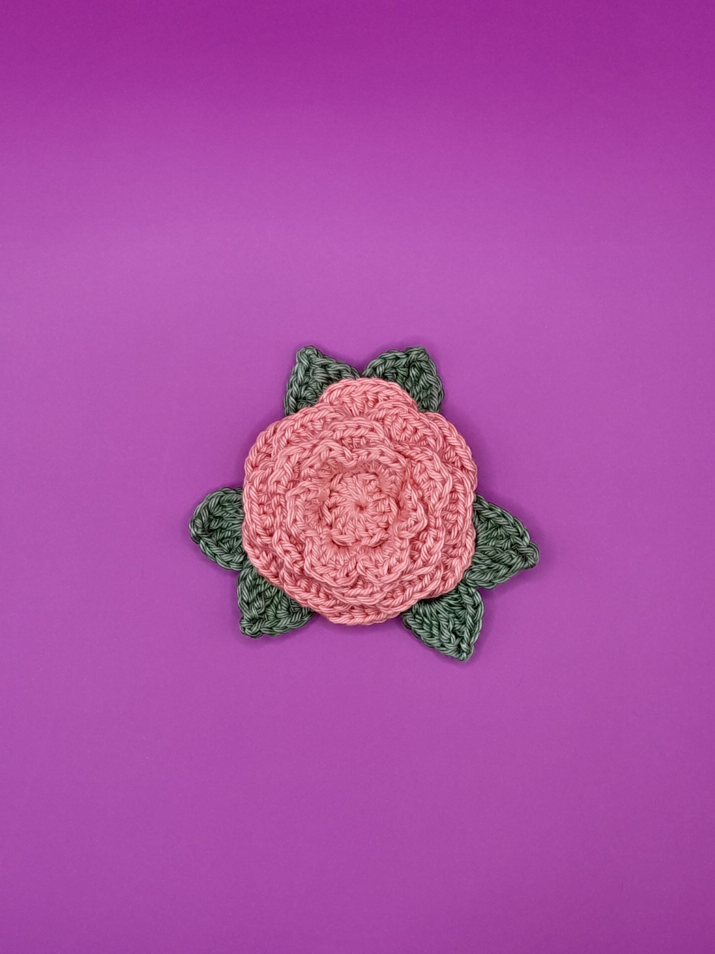Crochet Flower Brooch