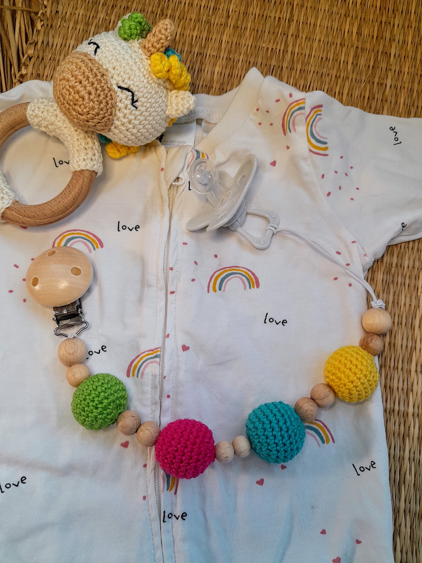 Crochet Pacifier Clip